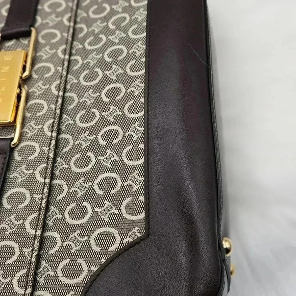 Celine Toile Carriage Leather Shoulder Bag - Picture 11 of 17